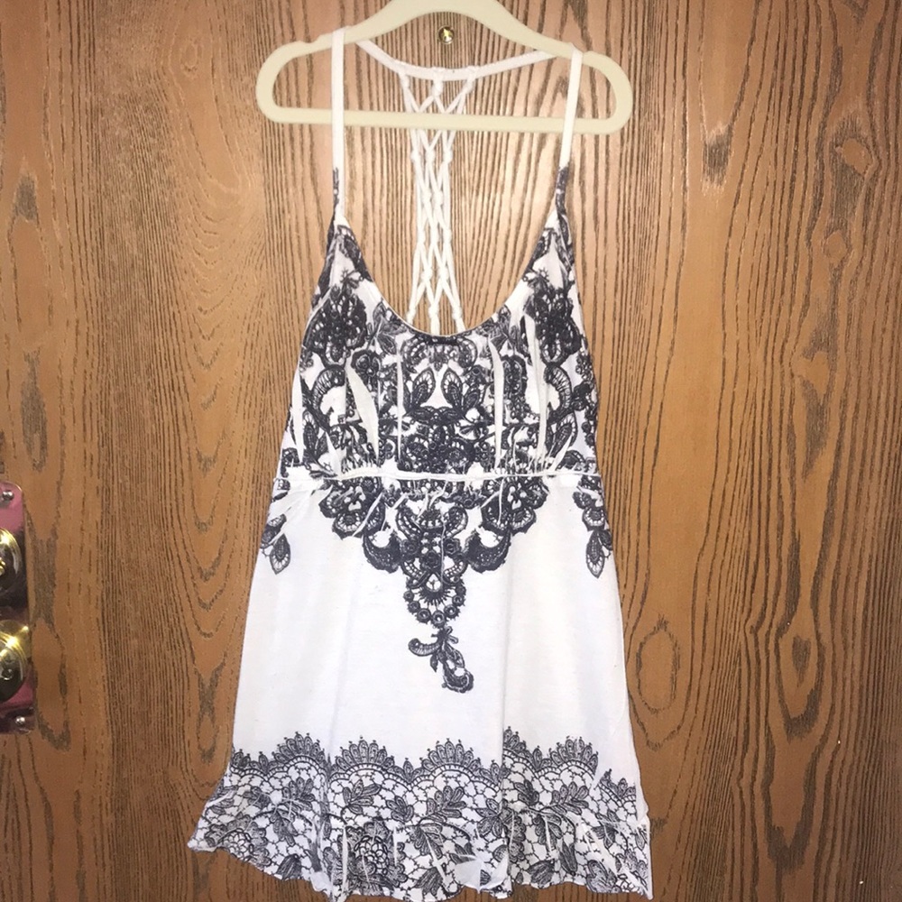 boho patterned tank top